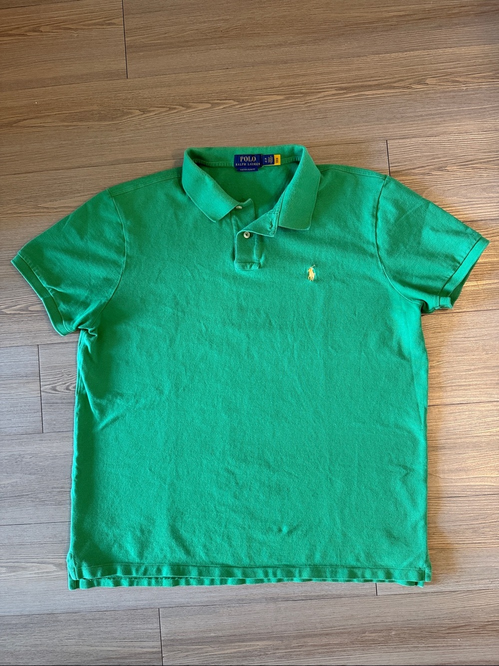Polo by Ralph Lauren Bright Green Short Sleeve Polo with Yellow Pony